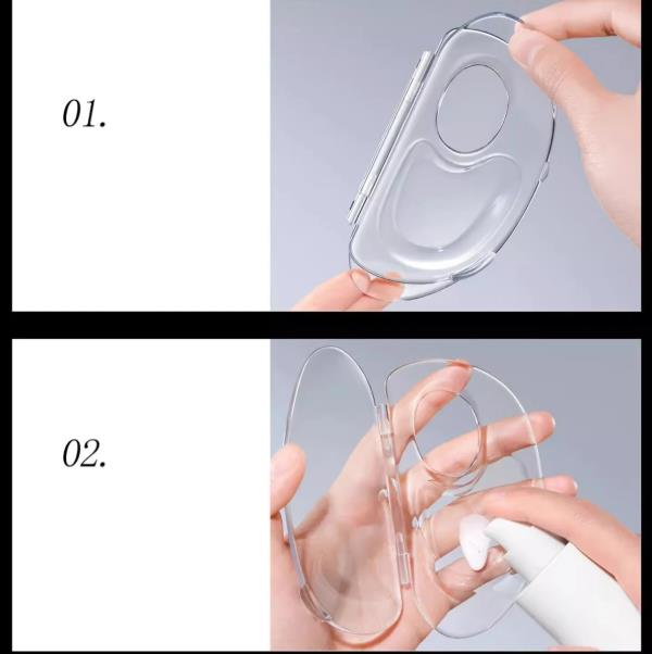 1PC  Foldable liquid foundation palette acrylic makeup tool set spatula mixing bar storage tray cosmetics tool