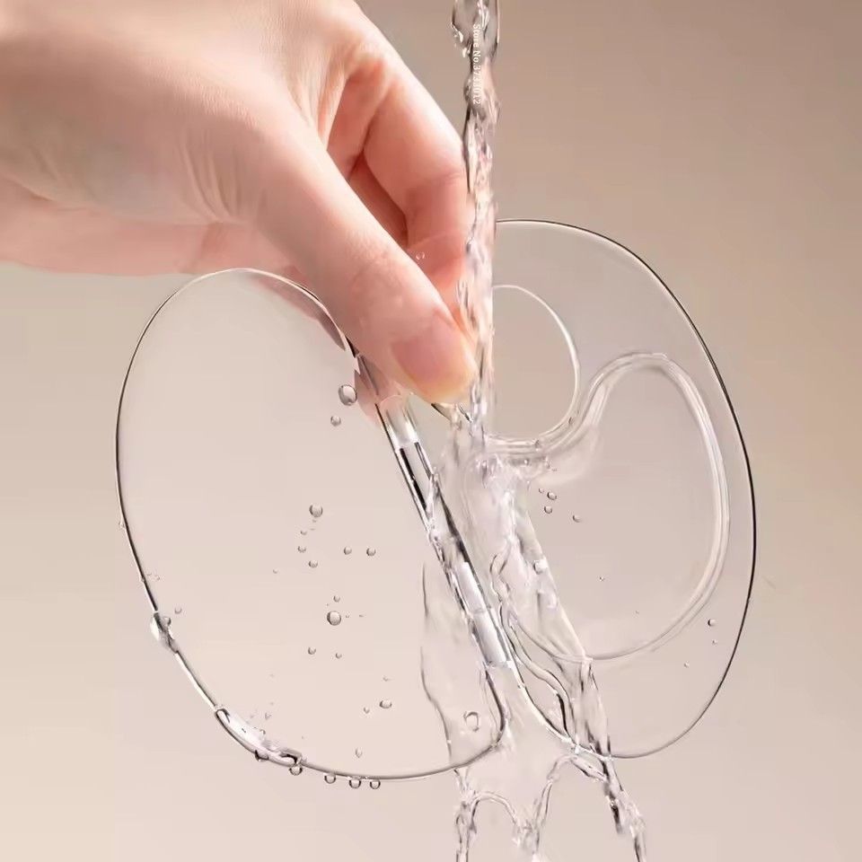 1PC  Foldable liquid foundation palette acrylic makeup tool set spatula mixing bar storage tray cosmetics tool