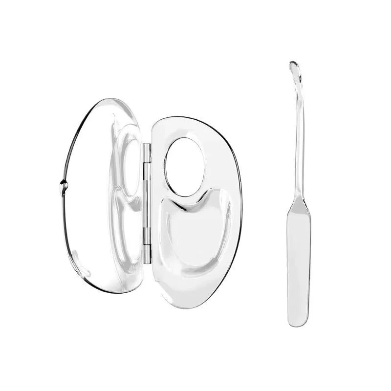 1PC  Foldable liquid foundation palette acrylic makeup tool set spatula mixing bar storage tray cosmetics tool