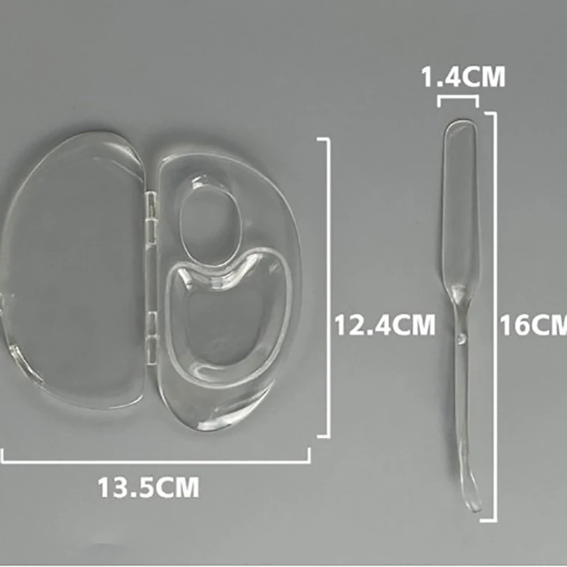 1PC  Foldable liquid foundation palette acrylic makeup tool set spatula mixing bar storage tray cosmetics tool