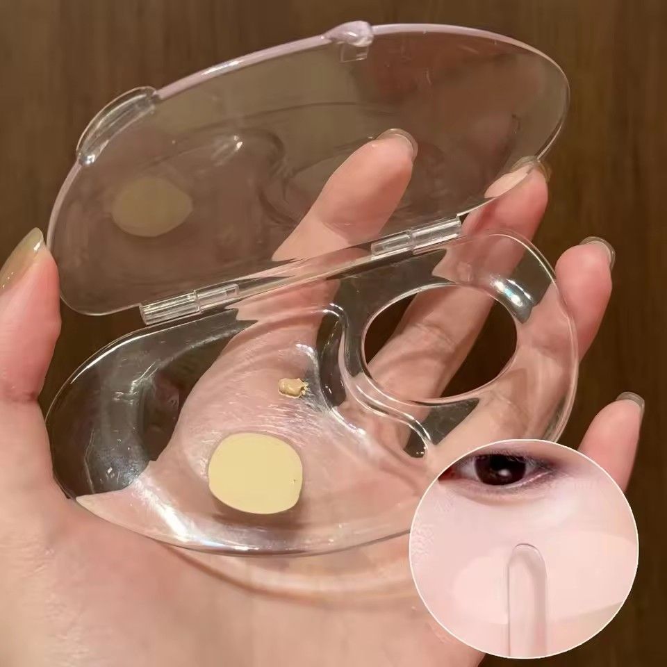 1PC  Foldable liquid foundation palette acrylic makeup tool set spatula mixing bar storage tray cosmetics tool