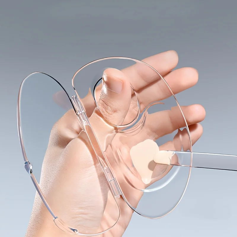 1PC  Foldable liquid foundation palette acrylic makeup tool set spatula mixing bar storage tray cosmetics tool