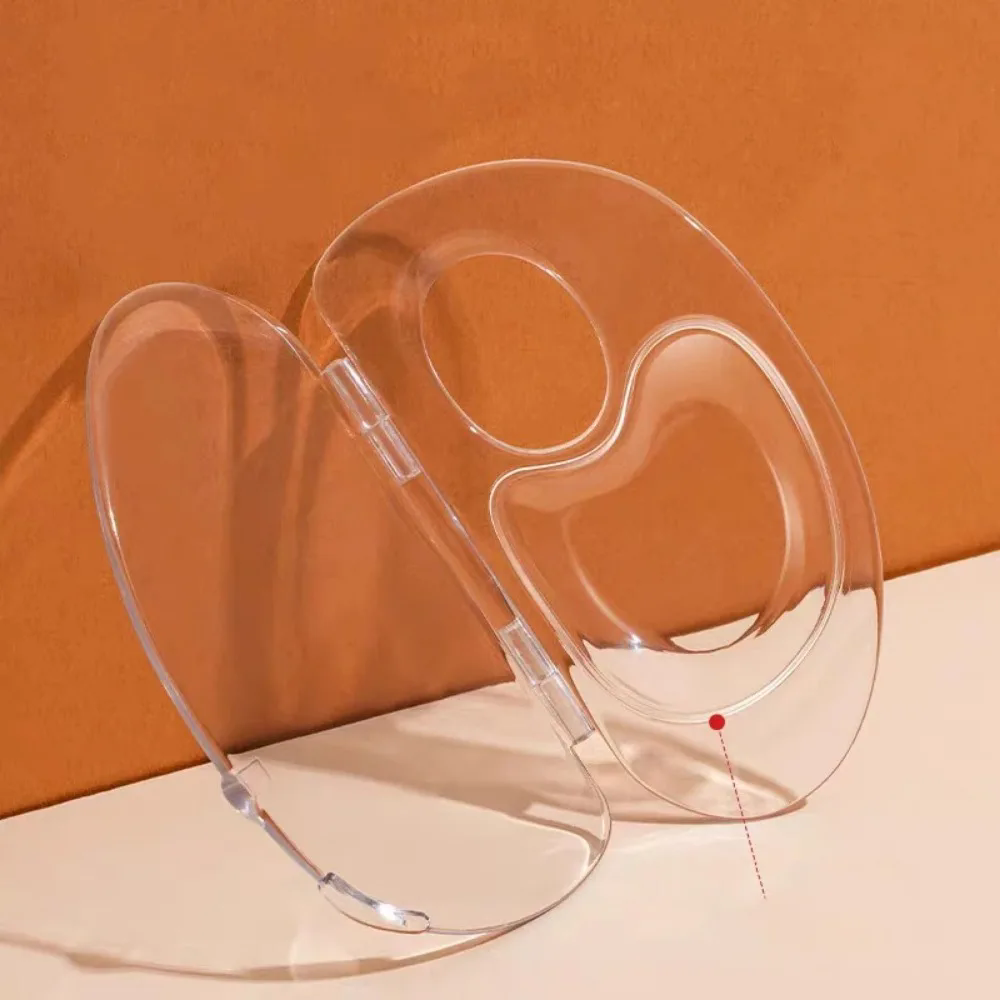 1PC  Foldable liquid foundation palette acrylic makeup tool set spatula mixing bar storage tray cosmetics tool