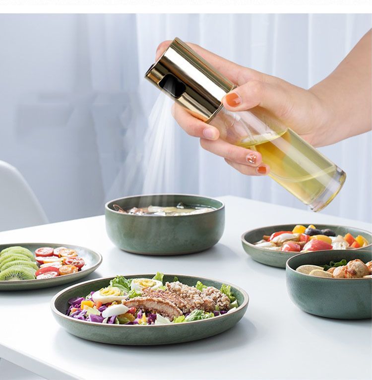 1 PC  Glass Oil Spray for Cooking Spray Bottle Olive Oil Sprayer Mister Baking Roasting Grilling