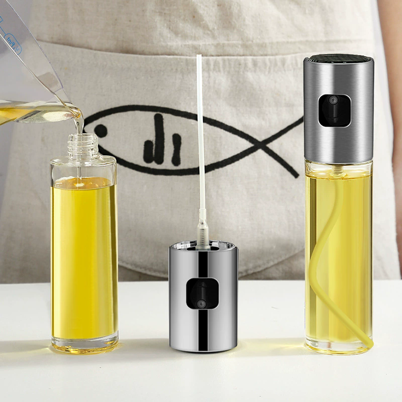 1 PC  Glass Oil Spray for Cooking Spray Bottle Olive Oil Sprayer Mister Baking Roasting Grilling