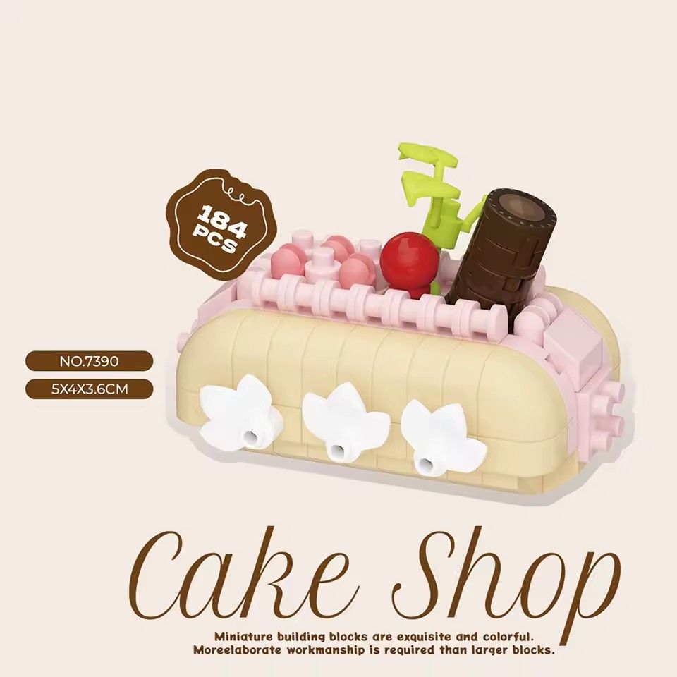 1PC Mini Building Block Food Construction Set Bricks Toys for Children 8 Year Micro Bricks for Adults Birthday Gifts Cake