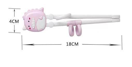 1PC Cartoon Learner Training Chopsticks Free Kids Dinosaur Non-slip Chopsticks Sushi Baby Children Cute Tableware Eating Tool