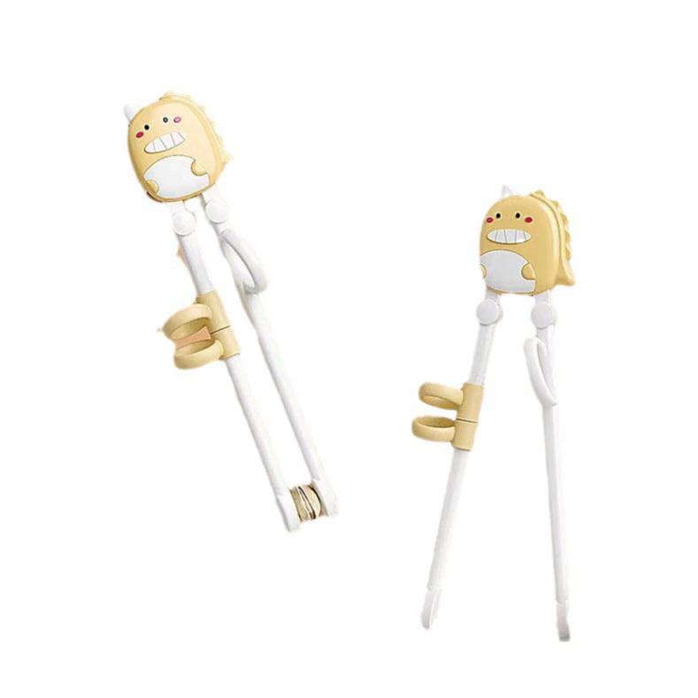 1PC Cartoon Learner Training Chopsticks Free Kids Dinosaur Non-slip Chopsticks Sushi Baby Children Cute Tableware Eating Tool