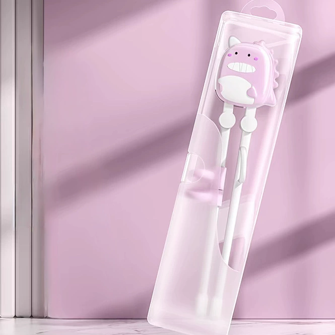 1PC Cartoon Learner Training Chopsticks Free Kids Dinosaur Non-slip Chopsticks Sushi Baby Children Cute Tableware Eating Tool