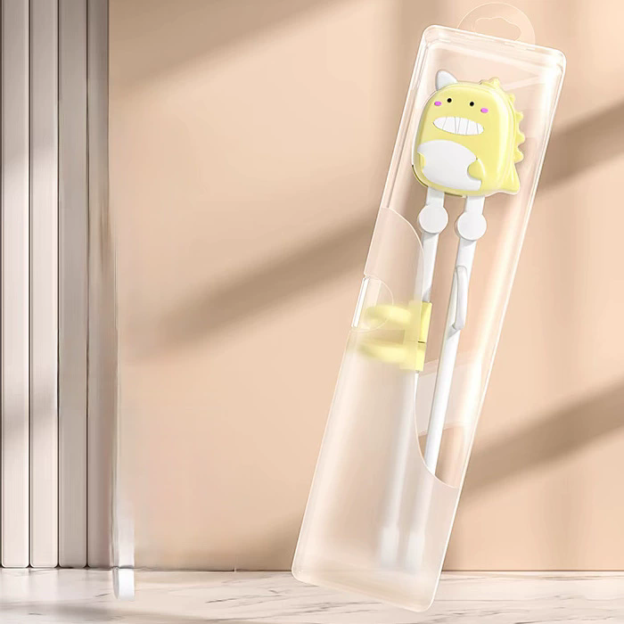 1PC Cartoon Learner Training Chopsticks Free Kids Dinosaur Non-slip Chopsticks Sushi Baby Children Cute Tableware Eating Tool