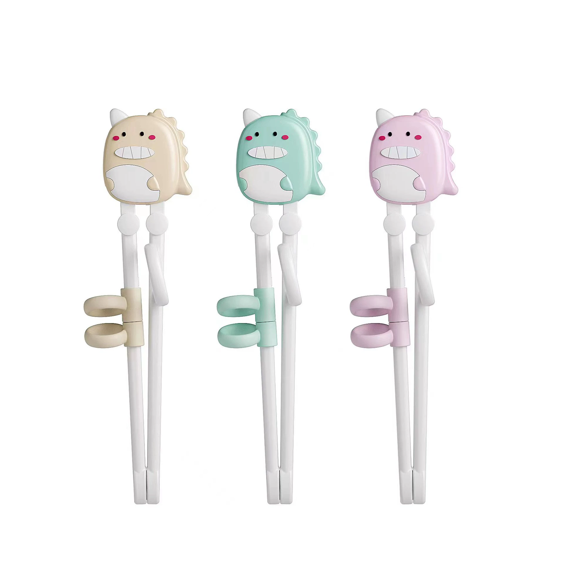 1PC Cartoon Learner Training Chopsticks Free Kids Dinosaur Non-slip Chopsticks Sushi Baby Children Cute Tableware Eating Tool