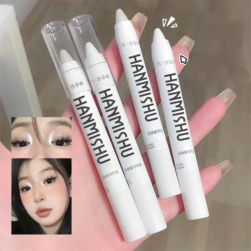 1PC Shimmering Stick Pearlescent Eyeshadow Stick Glitter White Eyeliner Lying Silkworm Pen Silver Highlighter Pen