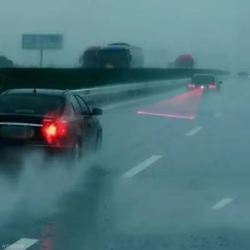 Car Auto LED Laser Fog Light Motorcycle Tail Lamp Vehicle Anti-Collision Taillight Brake Braking Warning Lamps Car Fog Amagi C-645