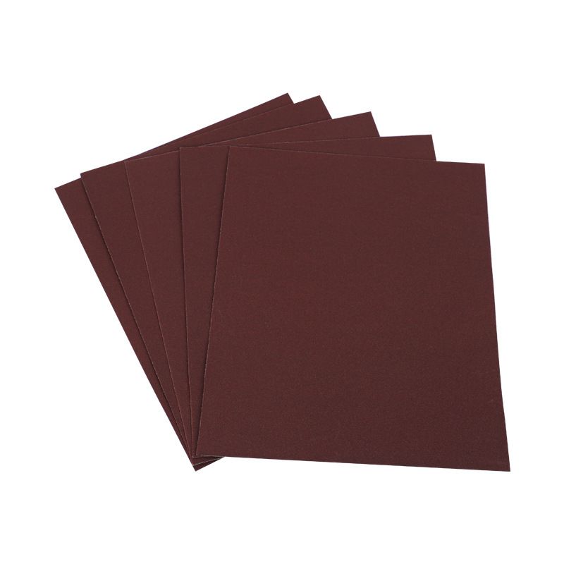 5PCS Sandpaper, water-resistant sandpaper, red sandpaper, home decoration metal polishing sandpaper, polishing sandpaper