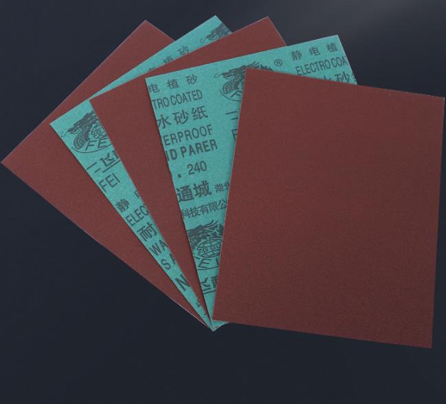 5PCS Sandpaper, water-resistant sandpaper, red sandpaper, home decoration metal polishing sandpaper, polishing sandpaper