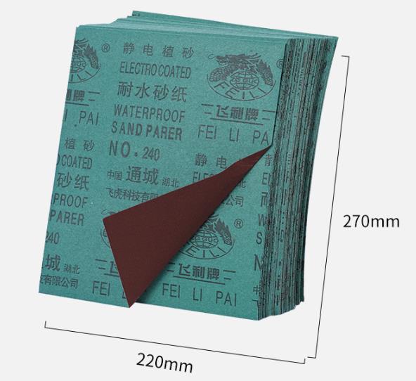5PCS Sandpaper, water-resistant sandpaper, red sandpaper, home decoration metal polishing sandpaper, polishing sandpaper