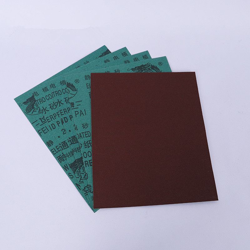 5PCS Sandpaper, water-resistant sandpaper, red sandpaper, home decoration metal polishing sandpaper, polishing sandpaper