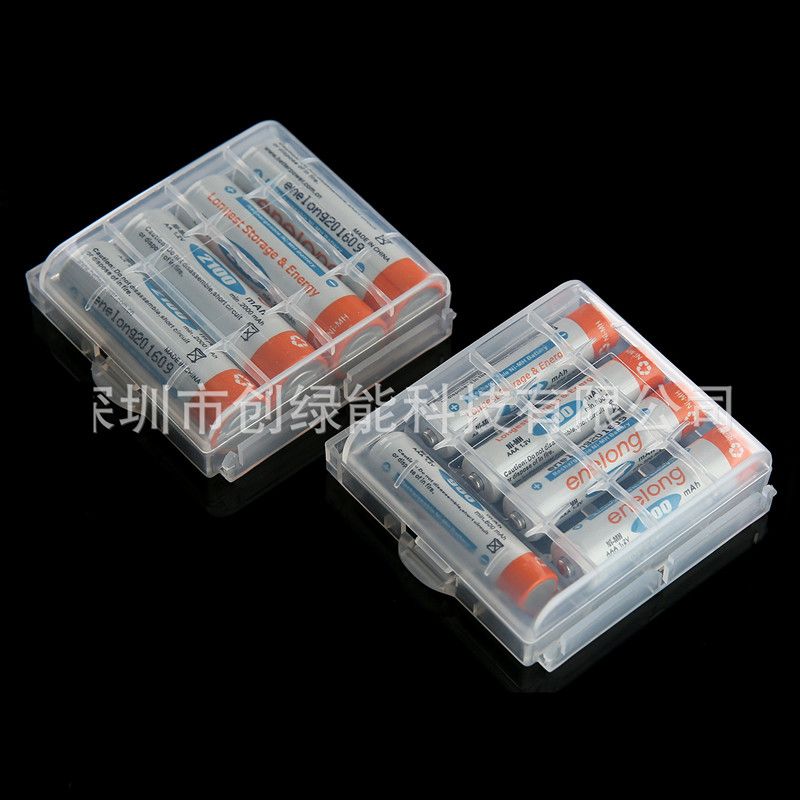 5PC 4 slot AA AAA plastic battery holder storage box AA AAA battery container storage box battery box cover
