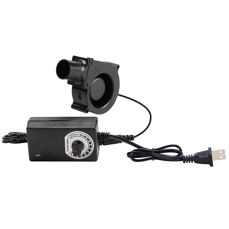 1PC  BBQ Fan Air Blower with Power Variable Speed Controller Barbecue Fan Air Blower 12V Large 110V 220V Powered Fan US/EU Plug