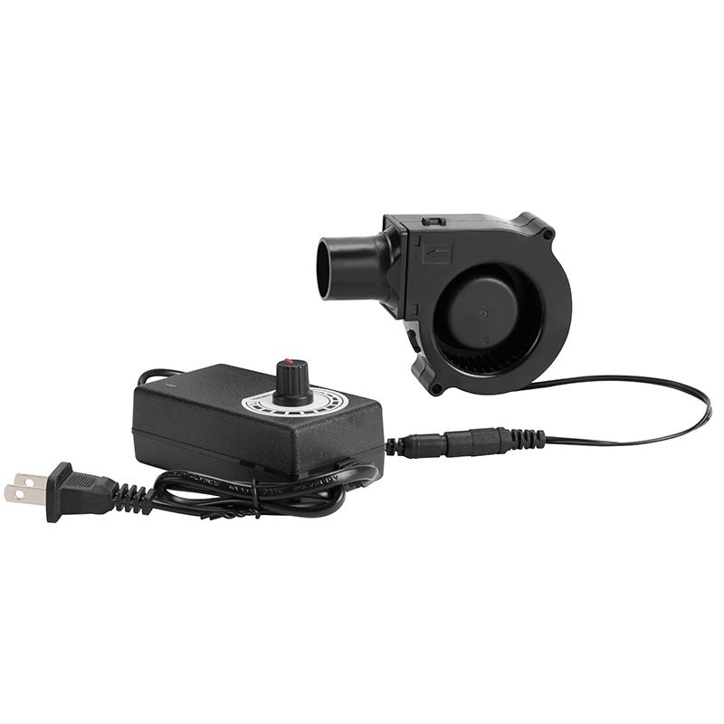 1PC  BBQ Fan Air Blower with Power Variable Speed Controller Barbecue Fan Air Blower 12V Large 110V 220V Powered Fan US/EU Plug