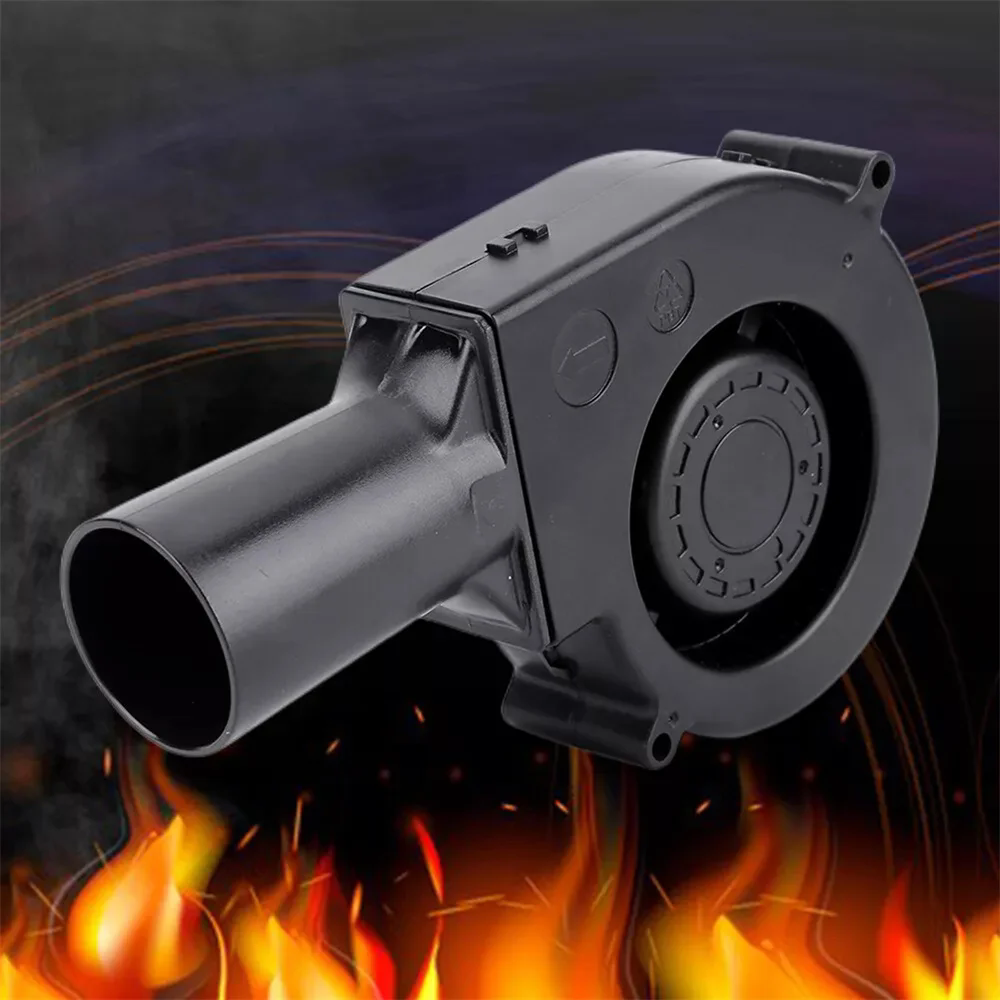 1PC  BBQ Fan Air Blower with Power Variable Speed Controller Barbecue Fan Air Blower 12V Large 110V 220V Powered Fan US/EU Plug