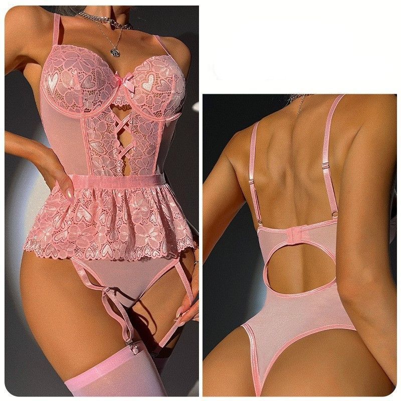 Women Bra Kit Push Up Breves Sets Thin Erotic Sexy Outfits Lingerie Garter Sets Female Lingerie Sexy Underwear Pajamas FZ-486