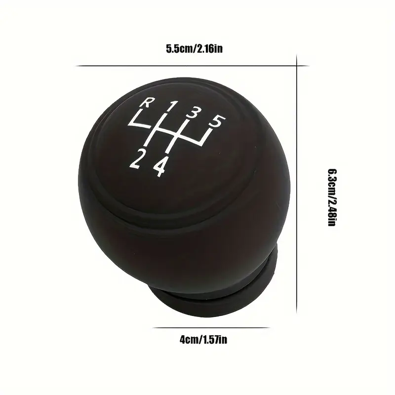 Silicone Gear Shift Knob Cover with Non-Slip Grip - Gel Protector for Manual Transmissions, Car Interior Accessory C-663