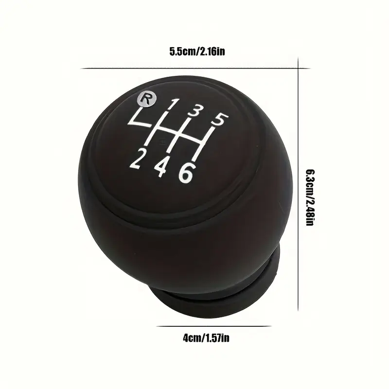Silicone Gear Shift Knob Cover with Non-Slip Grip - Gel Protector for Manual Transmissions, Car Interior Accessory C-663