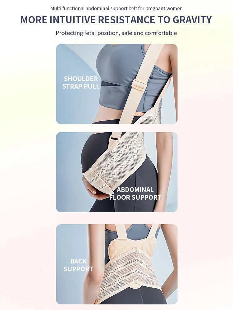 1PC  Maternity Belt Pregnant Belly Pregnancy Support Band Double Support Back Waist Care Relieving Back Pelvic Pain Adjustable