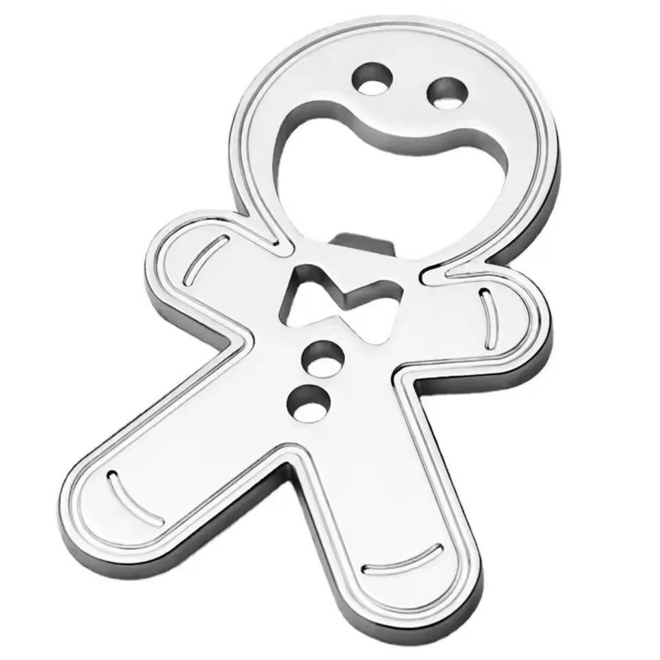 1PC   Stainless Steel Magnetic Bottle Opener Fridge Soda Glass Cap Remover Kitchen Metal Beer Bar Tool