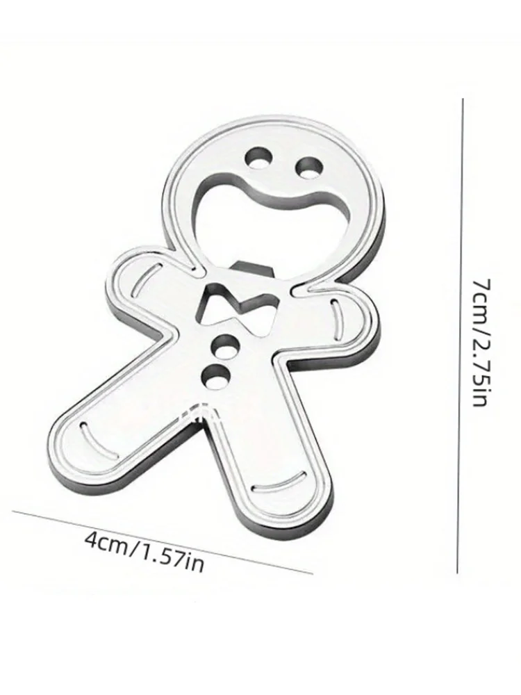 1PC   Stainless Steel Magnetic Bottle Opener Fridge Soda Glass Cap Remover Kitchen Metal Beer Bar Tool
