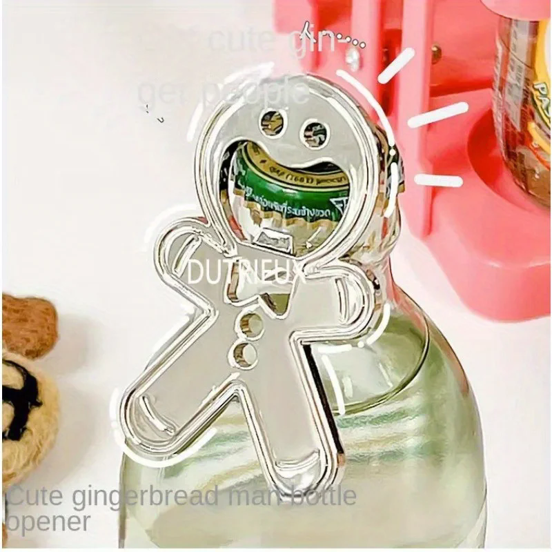 1PC   Stainless Steel Magnetic Bottle Opener Fridge Soda Glass Cap Remover Kitchen Metal Beer Bar Tool