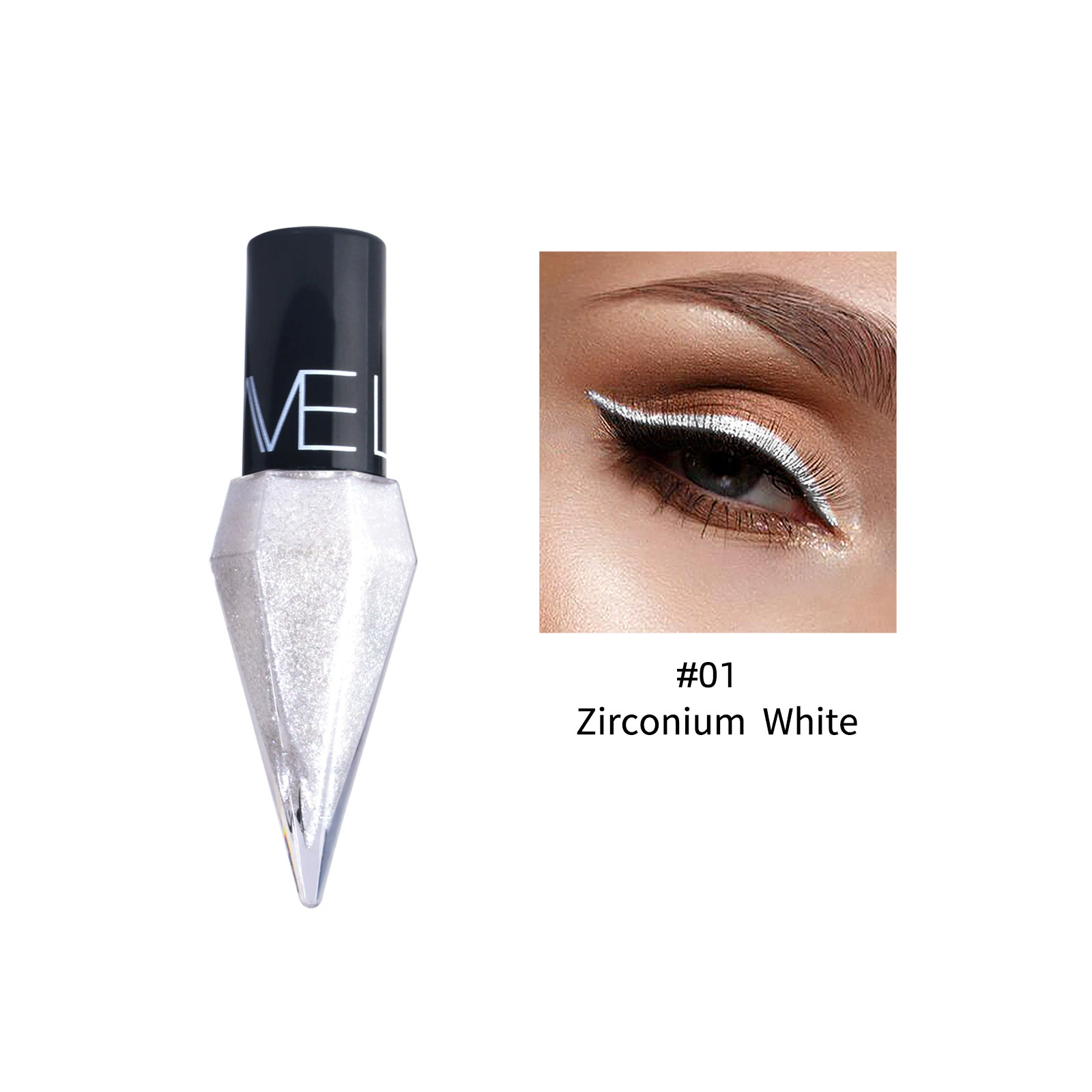 1PC  Diamond foaming liquid eyeliner pearlescent color fast drying and not easy to stain liquid eyeliner view 5
