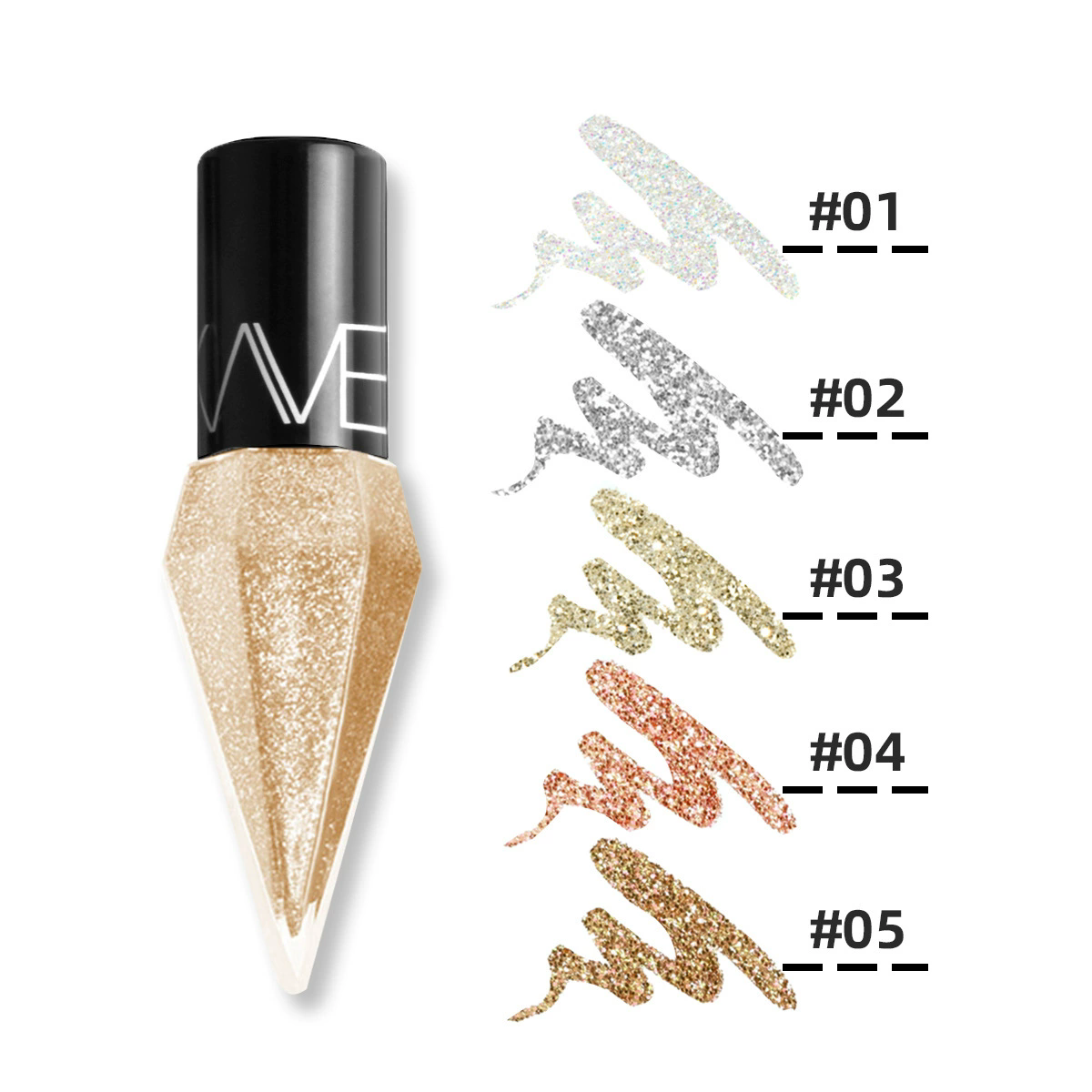 1PC  Diamond foaming liquid eyeliner pearlescent color fast drying and not easy to stain liquid eyeliner view 3
