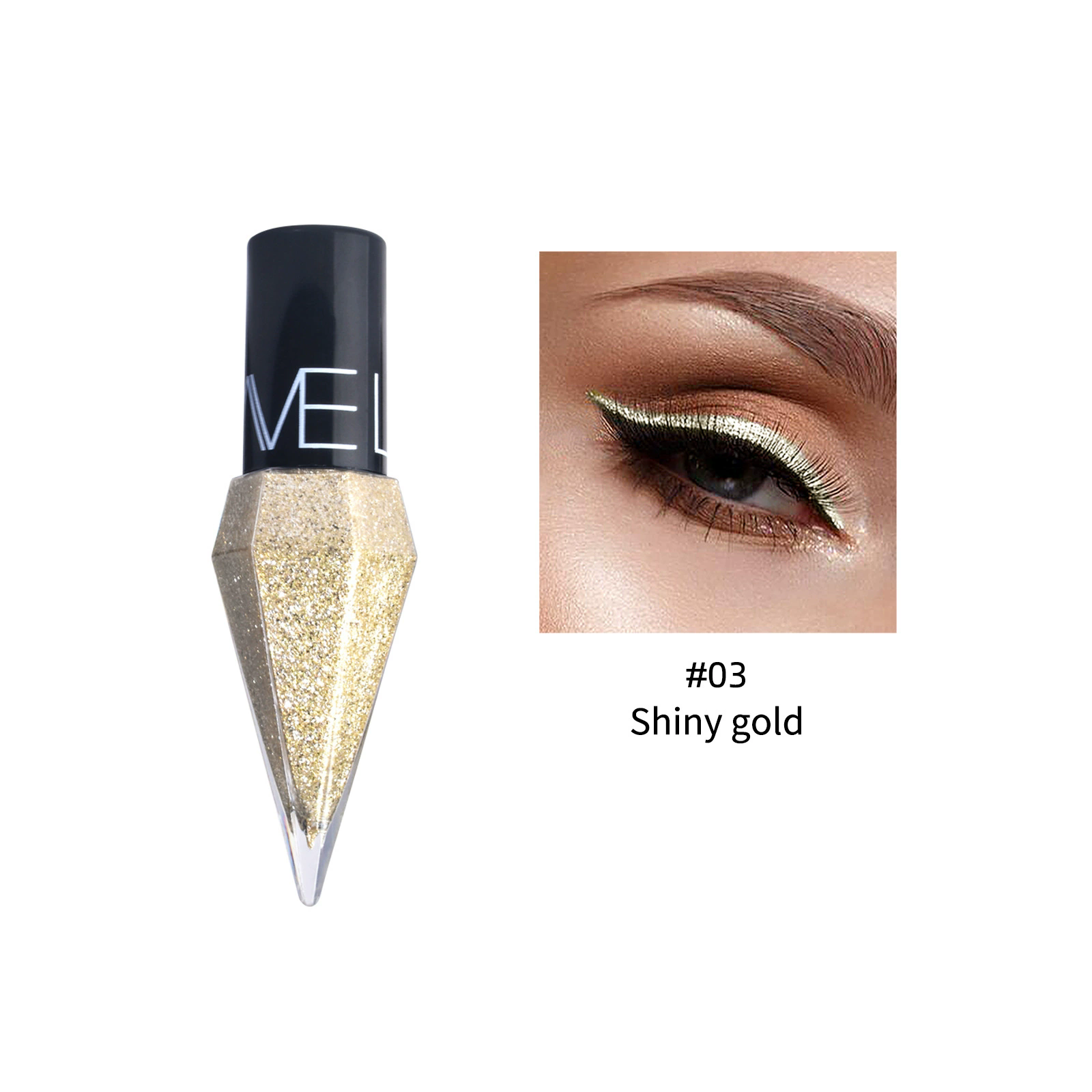 1PC  Diamond foaming liquid eyeliner pearlescent color fast drying and not easy to stain liquid eyeliner view 7