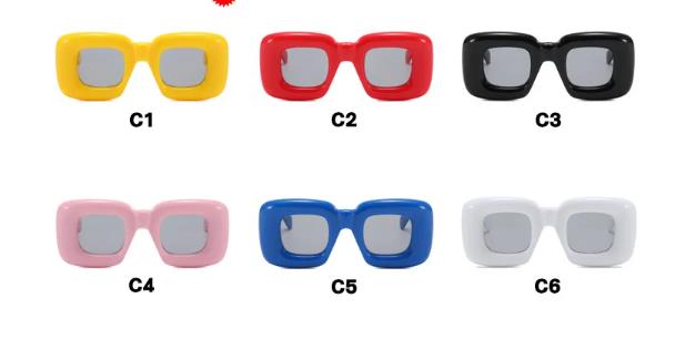 1PC  New Large Frame Square Sunglasses Women's Brand Designer Fashion Sun Glasses Men's Outdoor Hip-hop Eyewear