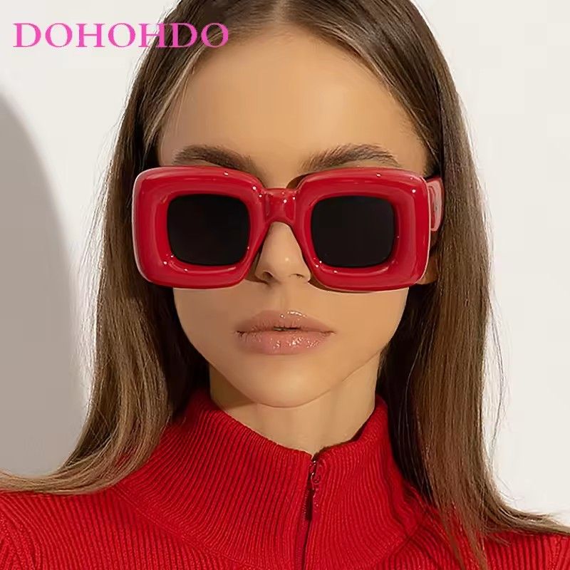 1PC  New Large Frame Square Sunglasses Women's Brand Designer Fashion Sun Glasses Men's Outdoor Hip-hop Eyewear