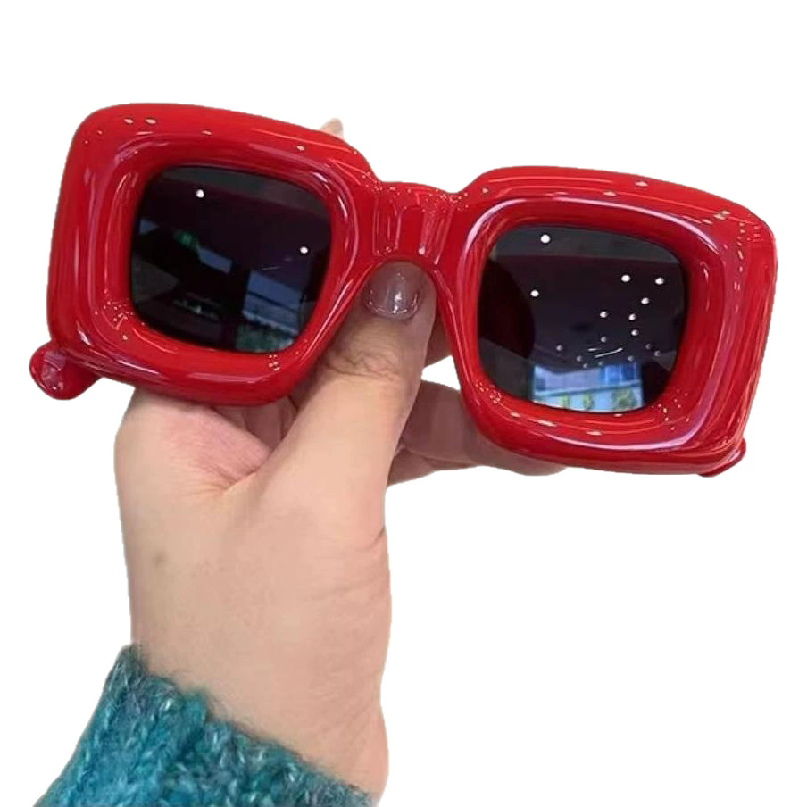 1PC  New Large Frame Square Sunglasses Women's Brand Designer Fashion Sun Glasses Men's Outdoor Hip-hop Eyewear