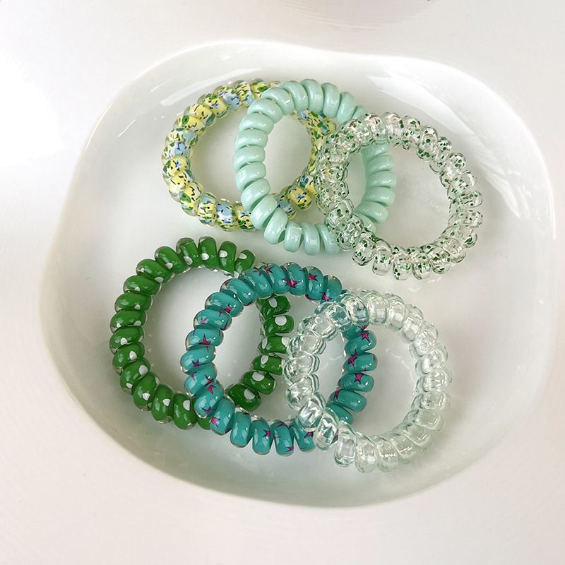 6PCS/Set Candy Colors Elastic Hair Bands Solid Color Women Girls Cute Scrunchies Hair Rope Ties Hair Accessoires Ponytail Holder