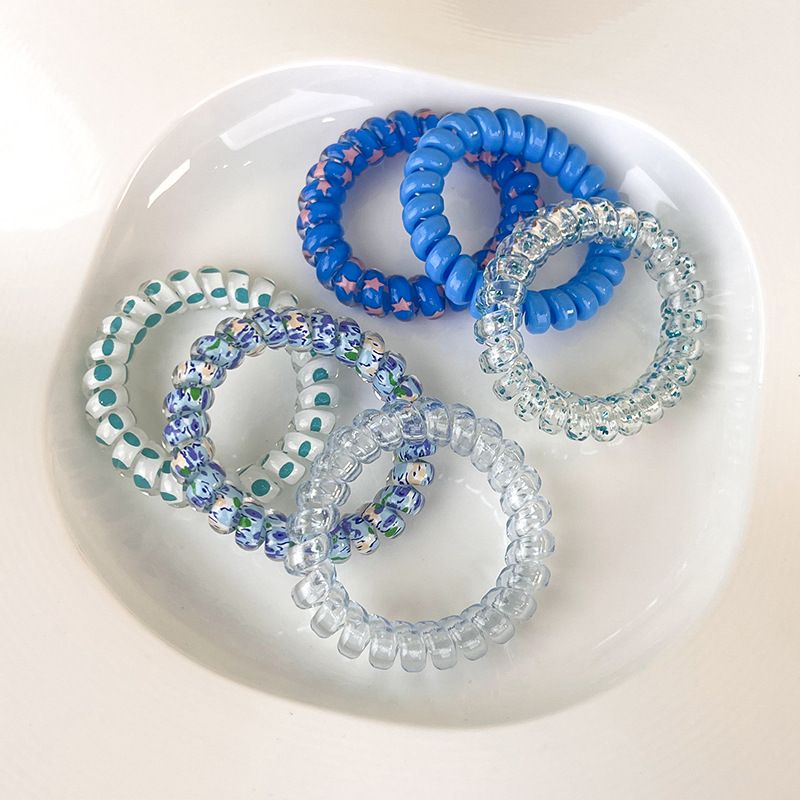 6PCS/Set Candy Colors Elastic Hair Bands Solid Color Women Girls Cute Scrunchies Hair Rope Ties Hair Accessoires Ponytail Holder