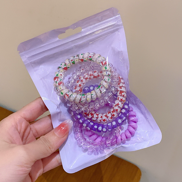 6PCS/Set Candy Colors Elastic Hair Bands Solid Color Women Girls Cute Scrunchies Hair Rope Ties Hair Accessoires Ponytail Holder