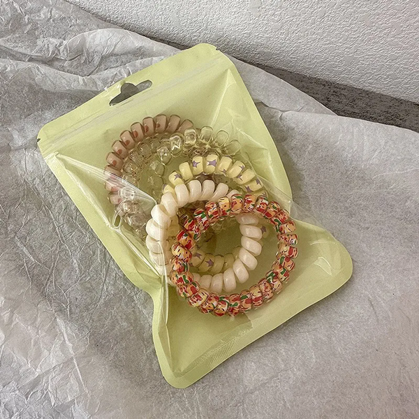 6PCS/Set Candy Colors Elastic Hair Bands Solid Color Women Girls Cute Scrunchies Hair Rope Ties Hair Accessoires Ponytail Holder