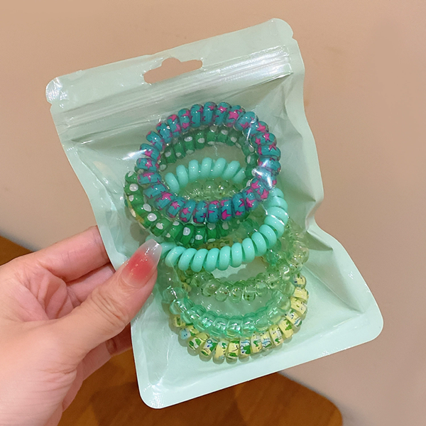 6PCS/Set Candy Colors Elastic Hair Bands Solid Color Women Girls Cute Scrunchies Hair Rope Ties Hair Accessoires Ponytail Holder