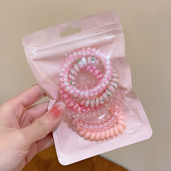 6PCS/Set Candy Colors Elastic Hair Bands Solid Color Women Girls Cute Scrunchies Hair Rope Ties Hair Accessoires Ponytail Holder
