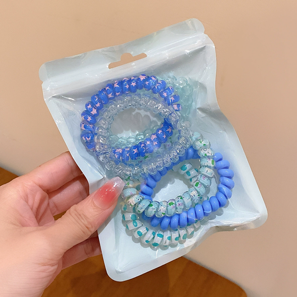 6PCS/Set Candy Colors Elastic Hair Bands Solid Color Women Girls Cute Scrunchies Hair Rope Ties Hair Accessoires Ponytail Holder