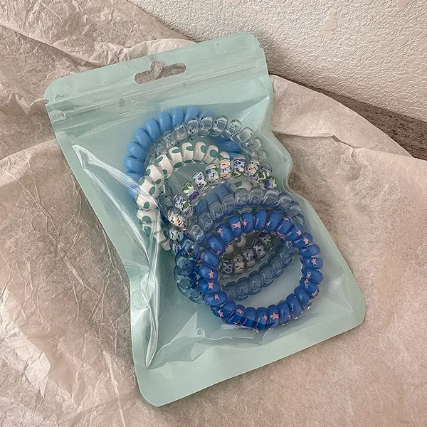 6PCS/Set Candy Colors Elastic Hair Bands Solid Color Women Girls Cute Scrunchies Hair Rope Ties Hair Accessoires Ponytail Holder