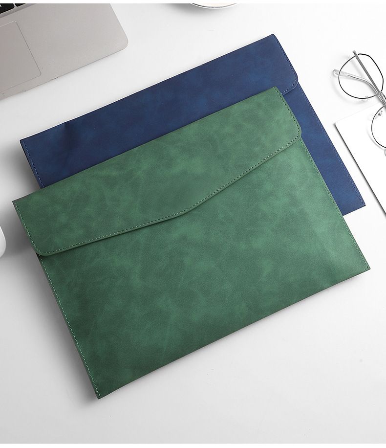 1PC Leather A4 File Bag Waterproof Wear-resistant Ultra-large Capacity Folder Business Office School File Storage Supplies