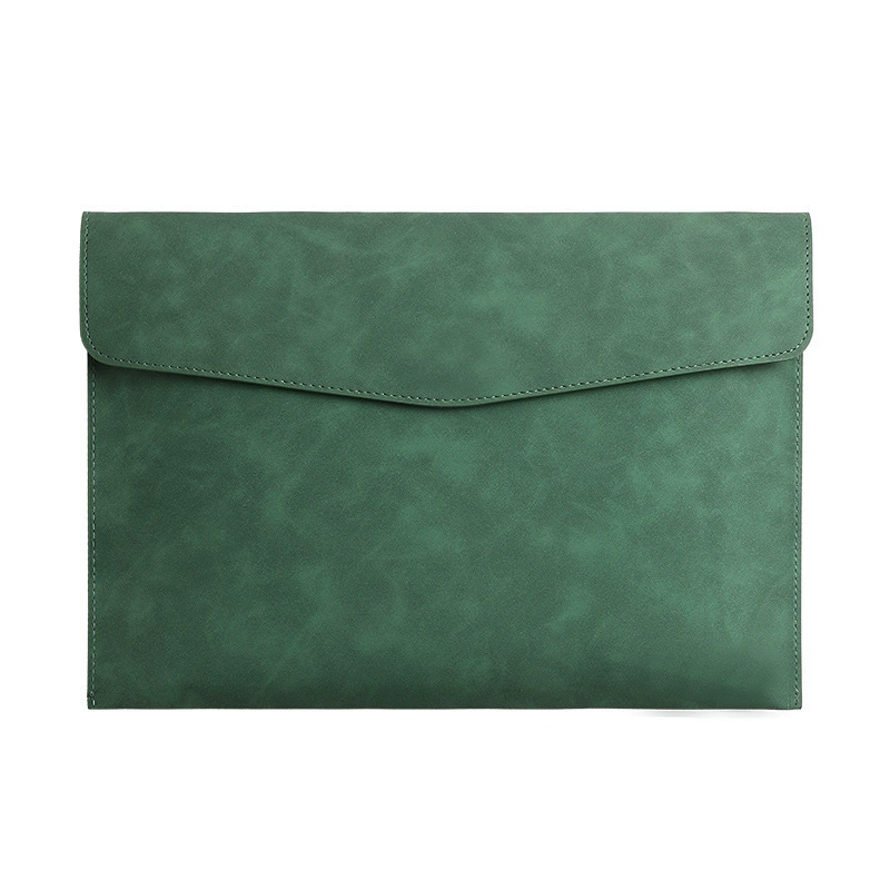 1PC Leather A4 File Bag Waterproof Wear-resistant Ultra-large Capacity Folder Business Office School File Storage Supplies