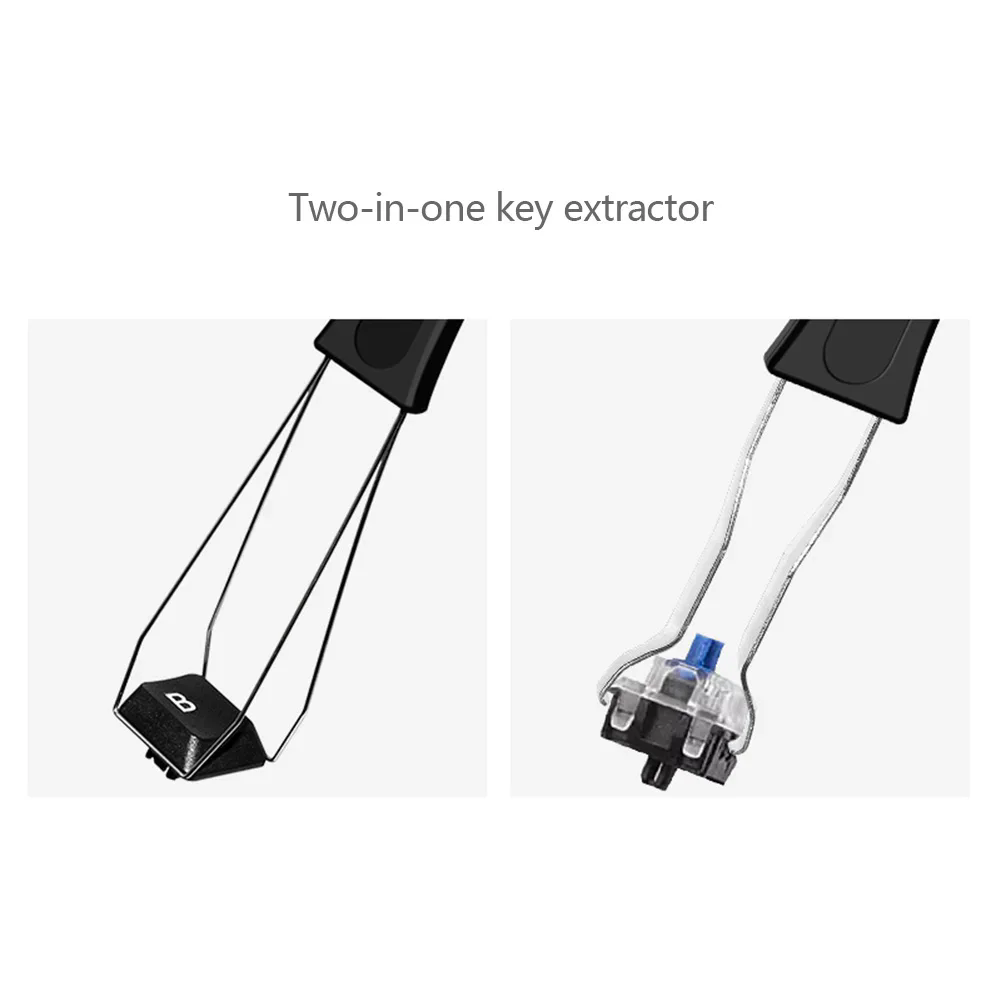 1PC2 In 1 Multi-Purpose Mechanical Keyboard Key Cap Puller Universal Keycap Shaft Remover Button Extractor Keyboards Accessories
