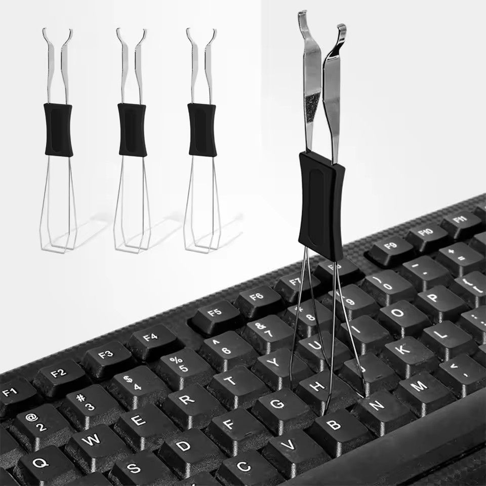 1PC2 In 1 Multi-Purpose Mechanical Keyboard Key Cap Puller Universal Keycap Shaft Remover Button Extractor Keyboards Accessories